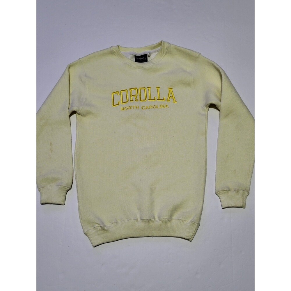 (#C) Corolla North Carolina Pullover Sweater Size Women M Yellow Long Sleeve